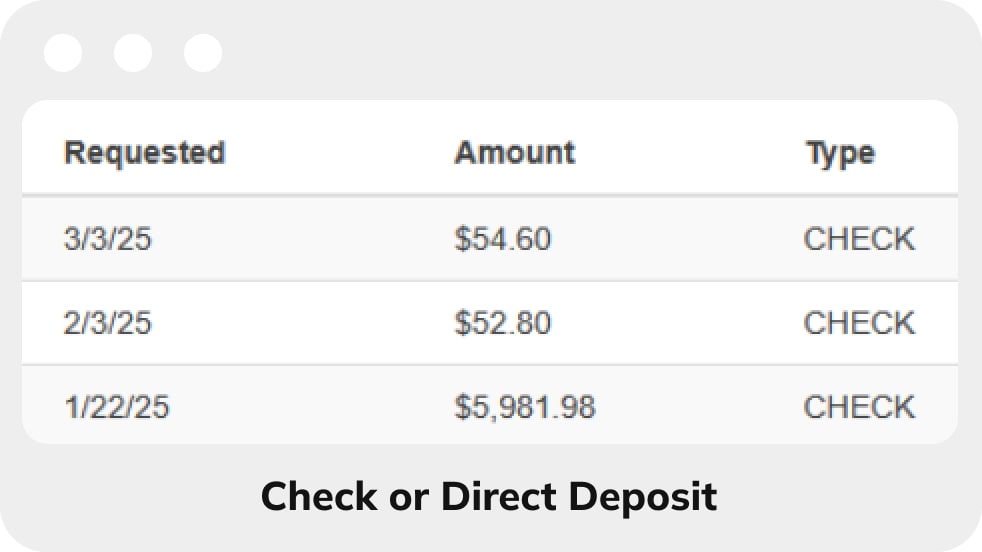 withdraw money